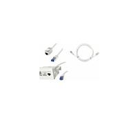 CC5032S RJ45 Câble réseau, câble patch CAT 6a S/FTP 1 m gris avec cliquet dencastrement