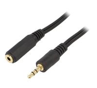 CCA-423-3M Câble Jack 35mm Femelle 3pinJack 35mm 3pin Mâle3 mètresGEMBIRD
