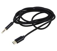 CCA-CM3.5M-1.5M Câble Jack 3,5mm 3pin Mâle,USB C-Mâle Plaqué Or 1,5m GEMBI