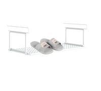 Ccaddy À Chaussures - Extension D'armoire Suspendue, Support Modulaire Fin, Plate-Forme Amovible À Plusieurs Niveaux, Maximiseur D'espace Réduisant L'encombrement pour Buanderie, Bureau, Chambre Couc