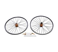 CCAUUB Ensemble de roues de vélo 29" - Roues avant et arrière - En alliage d'aluminium - 29" - Avant + arrière (multicolore)