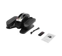 CCAUUB Machine elliptique sous le bureau, appareil électrique elliptique pour les jambes avec télécommande et affichage de l'écran LED, vitesses à 5 niveaux, exercice de pédale de jambe assise (noir)