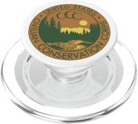 CCC Vintage Civilian Conservation Corp Seal Redesign PopSockets PopGrip pour MagSafe