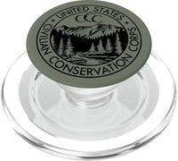 CCC Vintage Civilian Conservation Corp Seal Redesign PopSockets PopGrip pour MagSafe