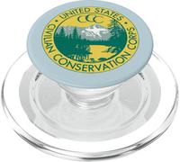CCC Vintage Civilian Conservation Corp Seal Redesign PopSockets PopGrip pour MagSafe