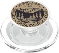 CCC Vintage Civilian Conservation Corp Seal Redesign PopSockets PopGrip pour MagSafe
