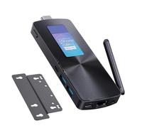 CCCAZ1 Fanless Mini PC Stick PCG02, N100 Compute Stick with Windows 11 Pro, 8GB 128GB Micro Desktop Computer, Full Functional USB-C, Gigabit Ethernet BT5.1 on Business Office Industrial IoT Home