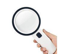 CCChaRLes 30X Illuminé Grande Loupe De Poche 12 Led Loupe Éclairée Pour Les Aînés Lisant Des Bijoux De Soudure Explorant