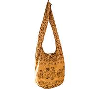 CCcollections Sac Épaule Pour Femme Pour Transporter Les Essentiels Quotidiens Sac À Main Stylé Avec des Imprimés Vibrants Sac Bandoulière Unisexe Pour Les Voyages Et L'Usage Quotidien -Mustard Yellow