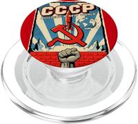 CCCP Construire Un Nouveau Monde soviétique PopSockets PopGrip pour MagSafe