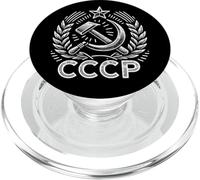 CCCP Marteau Faucille étoile et Couronne PopSockets PopGrip pour MagSafe