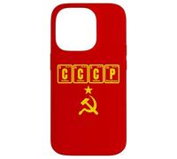 CCCP Rétro URSS Nostalgique avec Table Périodique Chimie Coque pour iPhone 14 Pro
