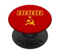 CCCP Rétro URSS Nostalgique avec Table Périodique Chimie PopSockets PopGrip Adhésif