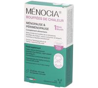 MÉNOCIA Bouffées de chaleur ménopause Safran & Ashwagandha Sans hormones – 30 gélules