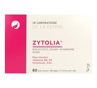 CCD Zytolia syndrome des ovaires polykystiques avec myo-inositol et zinc Sachet(S) 60 pc(s)