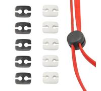CCeCCe Lot de 10 curseurs de câble pour écouteurs en Y avec clip détachable et boucle de séparation pour fil rond L/R de 2 mm