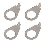 CCeCCe Lot de 4 boutons de guitare 9,7 mm de diamètre pour guitare électrique Gibson LP Les Paul (nickel chromé)