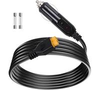 Ccedviery Chargeur de voiture portable 12 V 24 V avec connecteur XT60 pour Eco-Flow Delta River, Blu-etti EB55, an-ker 757 767, compatible avec câble allume-cigare Eco-Flow Wave 2