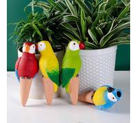 CCFREELIFE Lot de 4 pics d'arrosage pour perroquet en terre cuite, 150 ml, pour garder les plantes hydratées pendant 5 à 7 jours, aide aux vacances tropicales, cadeau pour les amateurs de plantes