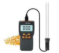 CCGHTR Compteur de Sol Humidimètre numérique for Grains, thermomètre Alimentaire, testeur d'humidité, analyseur d'hygromètre à Longue sonde, détecteur d'eau, testeur for Haricots de Riz