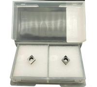 CCGT060202 Outil de coupe d'insert PCD, 2 pièces indexables pour inserts de tournage CNC pour aluminium et métaux non ferreux, haute résistance à l'usure avec faible fric