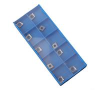 CCGT060204AK H01 Lot de 10 lames de coupe en carbure CCGT21 51 CCMT0602 pour traitement de l'aluminium et usinage de métaux non ferreux