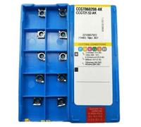 CCGT060208 Carbure CNC pour inserts de tournage en aluminium avec fonction indexable pour une finition et une finition efficaces des composants métalliques