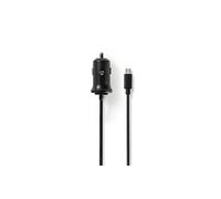 CCHAM240ABK Chargeur de Voiture 2.4 A Câble Fixe Connecteur Micro-USB Noir