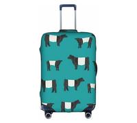 Cchgkpd Galloway Housse de bagage élastique lavable personnalisée Motif vache pour valises de 45,7 à 81,3 cm, blanc, L