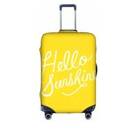 Cchgkpd Goodlooking Housse de bagage élastique lavable avec impression Hello Sunshine pour valises de 45,7 à 81,3 cm, blanc, S