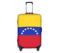 Cchgkpd Housse de bagage élastique lavable imprimée drapeau du Venezuela personnalisée pour valises de 45,7 à 81,3 cm, blanc, L