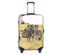 Cchgkpd Housse de bagage élastique lavable personnalisée avec imprimé d'animaux africains pour valises de 45,7 à 81,3 cm, blanc, XL