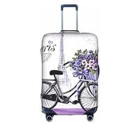 Cchgkpd Love On The Bike Housse de bagage élastique lavable personnalisée pour valises de 45,7 à 81,3 cm, blanc, M