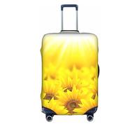 Cchgkpd Yl5bcv-500-Eff864c1b873301d47f6e8b8cabe9 Housse de bagage élastique lavable personnalisée pour valises de 45,7 à 81,3 cm, blanc, S