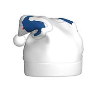 cchgnm Chapeau de Père Noël classique imprimé drapeau du Panama, accessoires de costume de fête de théâtre, utilisé pour le Nouvel An, les fêtes de fin d'année, intérieur et extérieur