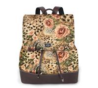 cchgnm Le sac à dos élégant et léger à imprimé léopard pour femme est adapté pour diverses occasions telles que le travail, les voyages et les rendez-vous.