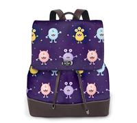 cchgnm Le sac à dos élégant et léger à imprimé monstre coloré pour femme est adapté pour diverses occasions telles que le travail, les voyages et les rendez-vous.