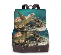 cchgnm Le sac à dos élégant et léger imprimé tortue de mer pour femme est adapté pour diverses occasions telles que le travail, les voyages et les rendez-vous.