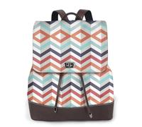 cchgnm Le sac à dos élégant et léger pour femme avec lignes en zigzag est adapté pour diverses occasions telles que le travail, les voyages et les rendez-vous.
