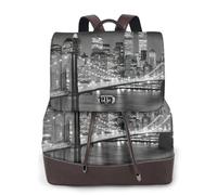 cchgnm Le sac à dos élégant et léger pour femme imprimé New York est adapté pour diverses occasions telles que le travail, les voyages et les rendez-vous.