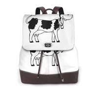 cchgnm Le sac à dos élégant et léger pour femme imprimé vache blanche et noire convient pour diverses occasions telles que le travail, les voyages et les rendez-vous.