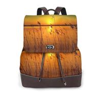 cchgnm Le sac à dos élégant et léger pour femme Reeds By The River Print convient pour diverses occasions telles que le travail, les voyages et les rendez-vous.