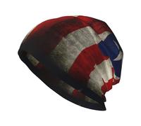 cchgnm Puerto Rico Wallpaper Flag Print Beanie Chapeaux, hiver tricoté, chapeaux de crâne décontractés, bonnet de ski tricoté doux, bonnets élégants pour hommes et femmes. Noir
