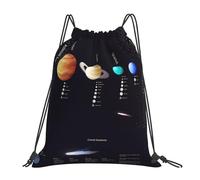 cchgnm Sac de sport avec cordon de serrage et cordon de serrage - Motif Jupiter Saturne - Multifonctionnel - Pour le sport, le yoga, le voyage