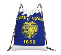 cchgnm Sac de sport léger et pliable avec cordon de serrage et motif carte de l'État de l'Oregon, sac de rangement multifonction pour le sport, le yoga, le voyage