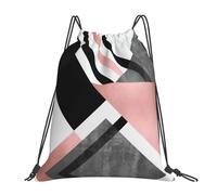 cchgnm Sac de sport léger et pliable avec cordon de serrage - Motif triangle abstrait - Sac de rangement multifonction pour le sport, le yoga, le voyage