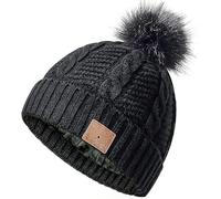 CCHKFEI Bonnet Bluetooth pour Femme, Lavable, pour Loisirs, Casque avec Haut-Parleur stéréo Acoustique et réponse téléphonique Mains Libres, Petits Cadeaux Amusants pour Femme