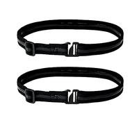 ccHuDE Lot de 2 ceintures élastiques antidérapantes pour maintenir les chemises bien rangées - Noir, noir, 110 cm