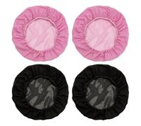 ccHuDE Lot de 4 bonnets de sommeil en maille pour cheveux de nuit - Bonnets de sommeil doux - Pour homme et femme