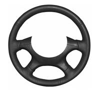 CCHZLJLKP Housse De Volant De Voiture en Cuir Noir Cousue à La Main pour Mitsubishi Space Star 1999-2001 Space Wagon 2000-2004